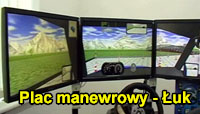 Film z jazdy na placu manewrowym