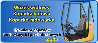 Symulator w&oacute;zka wid�owgo i koparki